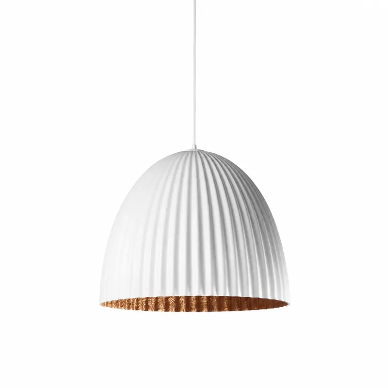 Lampa wisząca PLISSART M - biały miedź LP006PLIS-M-0169 - Customform - Outlet Cena promocyjna